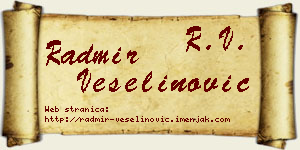 Radmir Veselinović vizit kartica